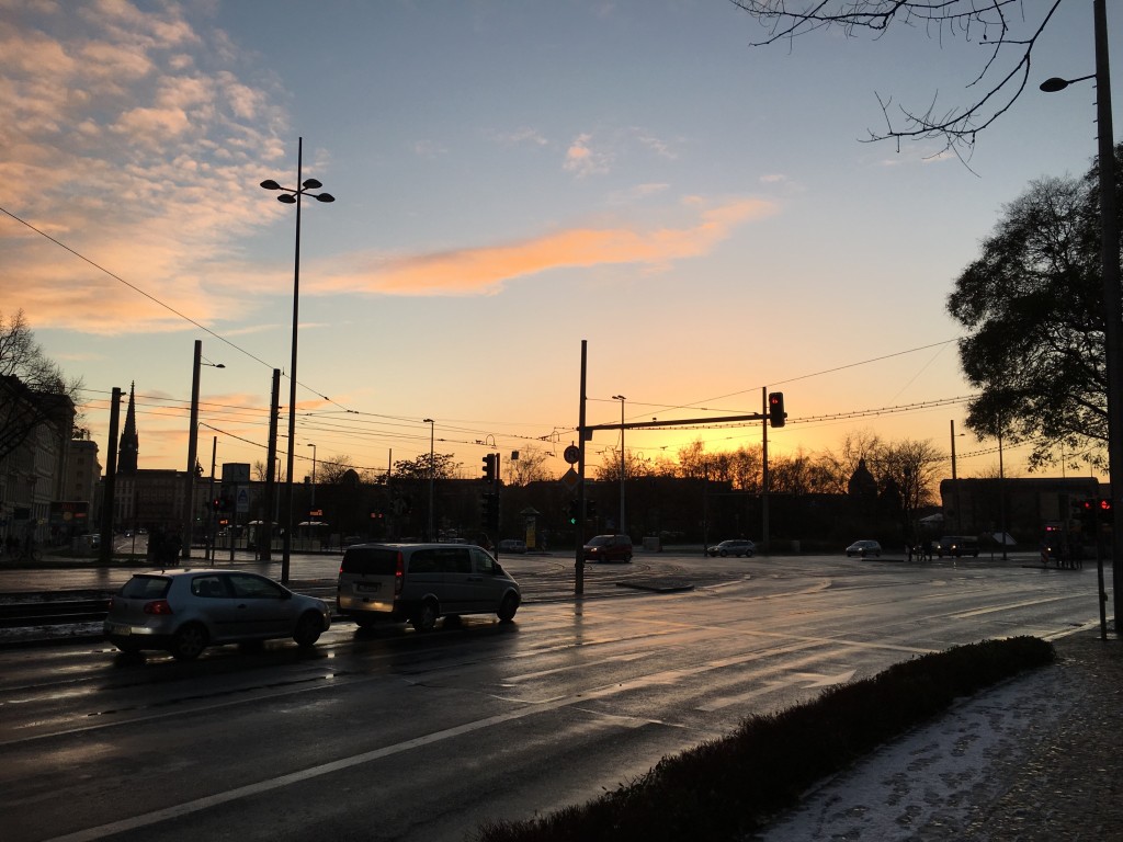 Leipzig Sonnenuntergang
